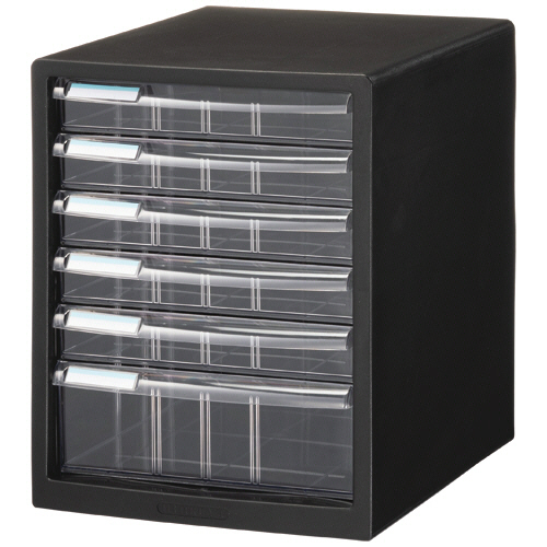 ﾚﾀｰｹｰｽ A4ﾀﾃ 浅5段･深1段 ﾌﾞﾗｯｸ 1台画像