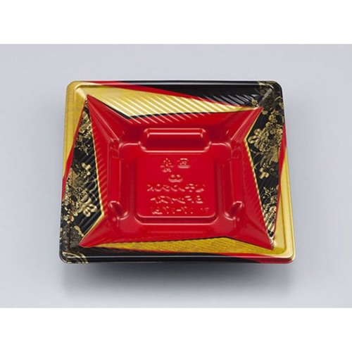 シーピー化成 どんぶり容器 BFツイスト17-17浅 辻風赤 本体 発泡画像