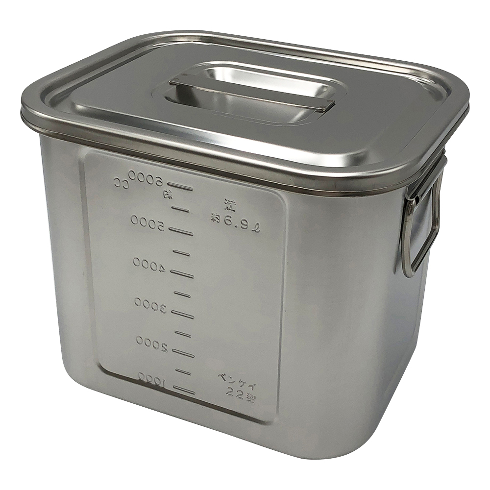 角型目盛付ポット　(取手付き)　6.9L画像