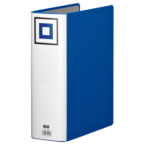 両開きﾊﾟｲﾌﾟ式ﾌｧｲﾙV A4ﾀﾃ 800枚収容 80mmとじ 背幅95mm 青 1冊