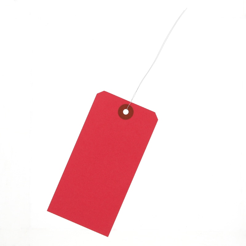 荷札　２号　６０×１２０　赤