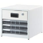 ナカバヤシ　書類ケース　アバンテＶ２レタ－ケ－ス浅３段×鍵付１段　白画像