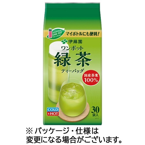 ワンポット 緑茶 ティーバッグ 1袋(30バッグ)画像
