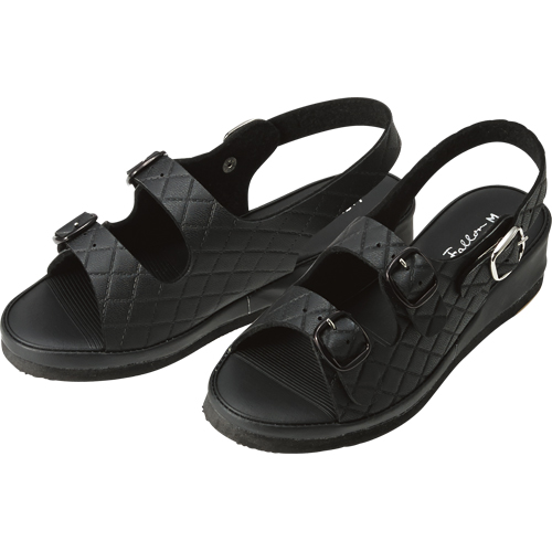 抗菌ｷﾙﾃｨﾝｸﾞ2ﾊﾞﾝﾄﾞｻﾝﾀﾞﾙ ﾌﾞﾗｯｸ M 1足画像