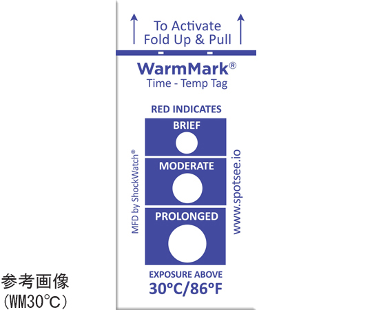ウォームマーク　温度・時間検知ラベル　WM30℃　10枚入画像