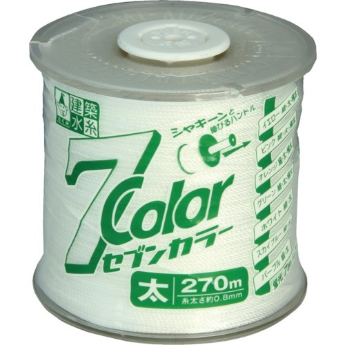 7COLOR　太　ホワイト　270m　1個画像