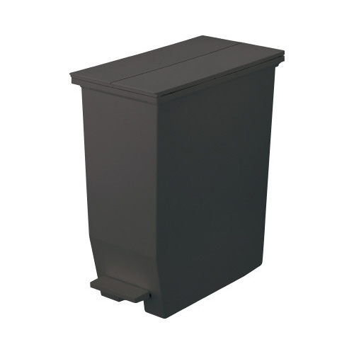 棚下で使えるペダルダストボックス３５Ｌダークグレー