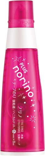 テープのり　ノリノ幅６ｍｍピンク　１０個画像