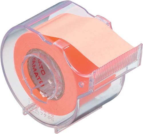 メモックロールテープ　２５ｍｍ　オレンジ　１巻入画像