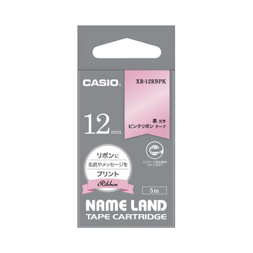 カシオネームランドテープ　ピンクリボンテープ