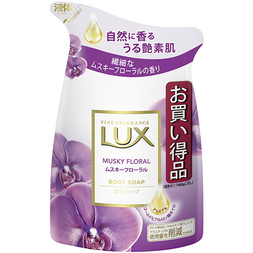 ﾗｯｸｽ ﾎﾞﾃﾞｨｿｰﾌﾟ ﾑｽｷｰﾌﾛｰﾗﾙ つめかえ用 300g 1個画像