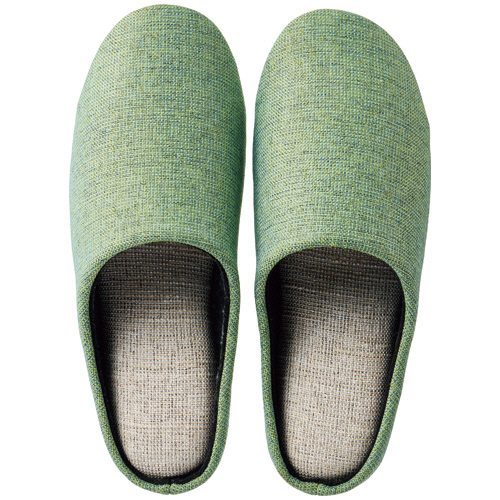 ｿﾌﾄﾁｬｰﾙｽｽﾘｯﾊﾟ M ｸﾞﾘｰﾝ 1足画像