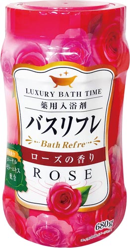 バスリフレ薬用入浴剤ローズの香り６８０ｇ画像