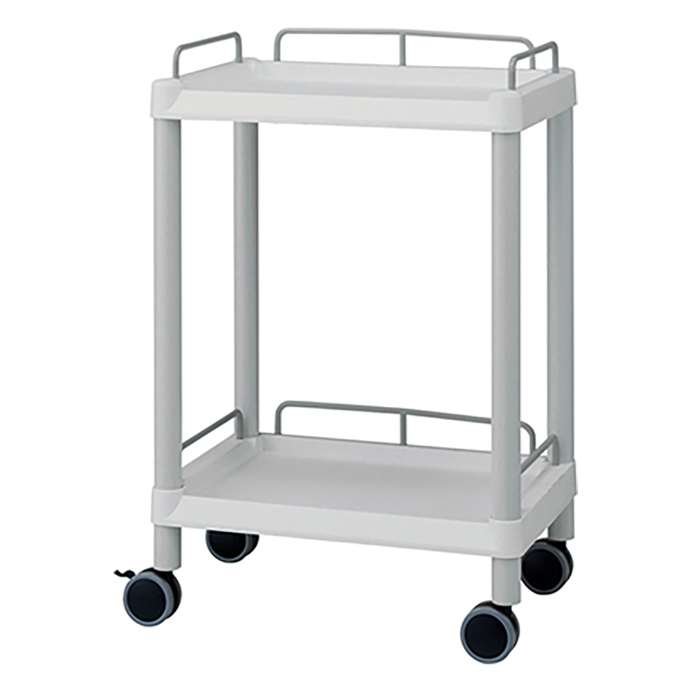 モバイルイージーカート(ガード枠付き:グレー)　2段　540×370×820画像