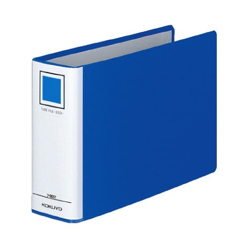 チューブファイル＜エコ＞青Ａ５横背幅６５ｍｍ８冊画像