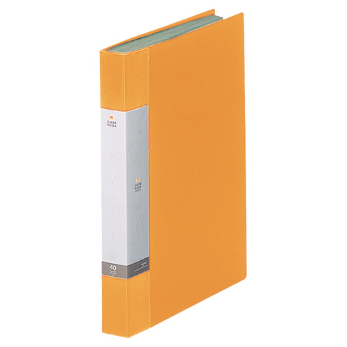 ﾘｸｴｽﾄ ｸﾘﾔｰﾌﾞｯｸ A4ﾀﾃ 40ﾎﾟｹｯﾄ 背幅32mm 黄 1ｾｯﾄ(10冊)画像