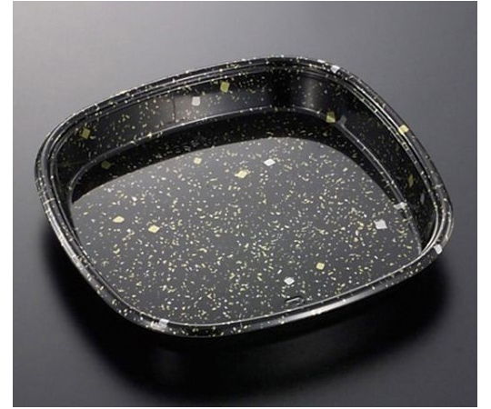 寿司容器 HS角桶 30 黒金箔-BK 身 160枚画像