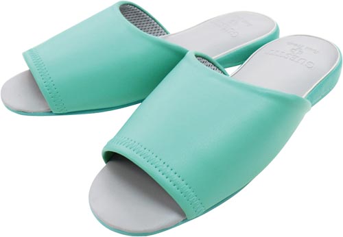 ビニールスリッパ前開きブルーＭ画像