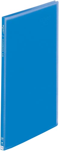 リクエスト透明クリヤーブックＡ４縦ブルー２０Ｐ画像