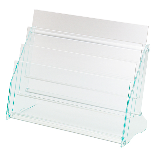 卓上ﾊﾟﾝﾌﾚｯﾄｽﾀﾝﾄﾞ ｱｸﾘﾙﾌﾚｰﾑ A4 2列3段 1個