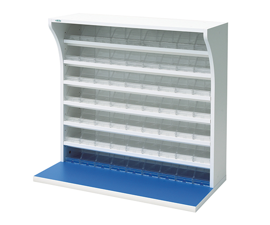 ウッディ薬品棚 中段用 オープントレー (9列7段)