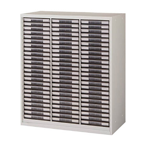 U型壁面書庫 ｶﾀﾛｸﾞｹｰｽ 引出B4 浅×72 ﾎﾜｲﾄ 1台画像