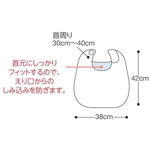 食事用ネックケアエプロン　ミニ　抹茶　1枚 緑色の生地にシンプルなデザインのエプロンが広げられた様子