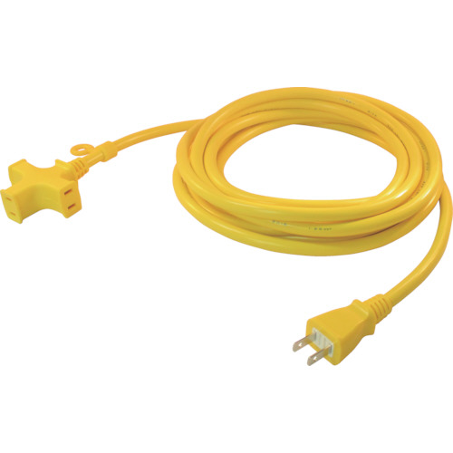ﾄﾗｲｱﾝｸﾞﾙﾏﾙﾁﾀｯﾌﾟ 125V-15A 5m 黄 1本画像