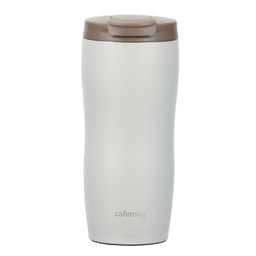 タンブラー 360ml カフェマグ フタ付き ステンレス 真空二重構造 スモーキーグレー画像