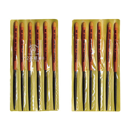 組ﾔｽﾘ 12本組(170mm) 半丸 細目 1ﾊﾟｯｸ(12本)画像