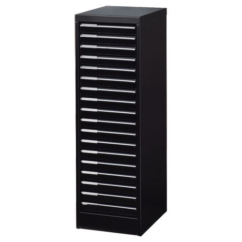 ｱﾊﾞﾝﾃV2 ﾌﾛｱｹｰｽ ｶﾗｰﾄﾚｰﾀｲﾌﾟ A4ﾀﾃ 浅18段 ﾏｯﾄﾌﾞﾗｯｸ 1台画像