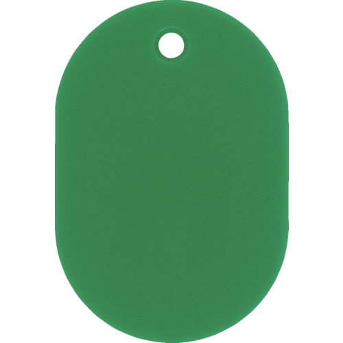 小判札(無地札) 緑 60×40mm ｽﾁﾛｰﾙ樹脂 1枚画像