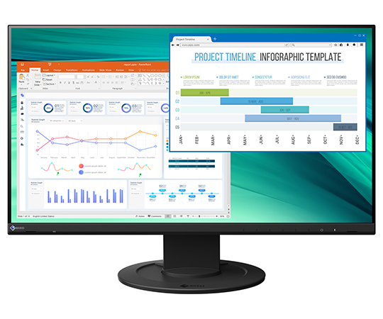 カラー液晶モニター　23.8型　ブラック