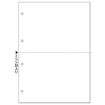 ﾏﾙﾁﾌﾟﾘﾝﾀ帳票(FSC森林認証紙) A4 白紙 2面 4穴 1箱(2400枚)画像