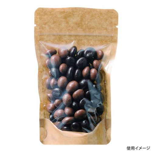 コーヒー豆 袋 COT-875C クラフトスタンドチャック袋 小 ヤマニパッケージ画像