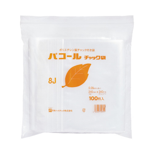 パコールチャック袋　Ａ４　１００枚入画像