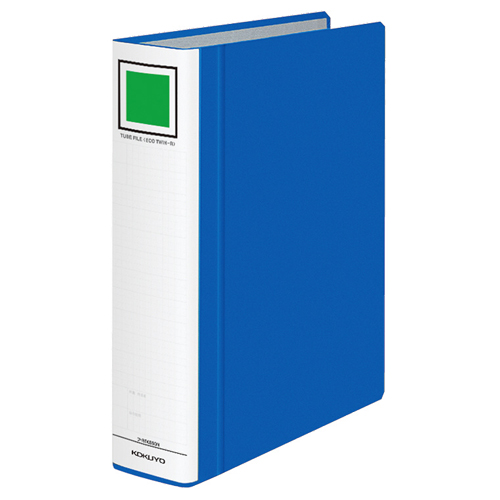 ﾁｭｰﾌﾞﾌｧｲﾙ(ｴｺﾂｲﾝR)(間伐材)両開き A4ﾀﾃ 60mmとじ 背幅75mm 青 1ｾｯﾄ(10冊)画像