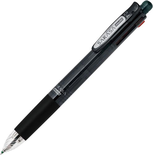 多機能ボールペン　サラサマルチ　０．４ｍｍ　黒軸