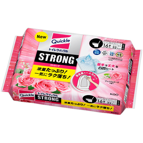 ﾄｲﾚｸｲｯｸﾙ STRONG ﾌﾟﾚﾐｱﾑﾛｰｽﾞの香り つめかえ用 1ﾊﾟｯｸ(16枚:8枚×2個)画像