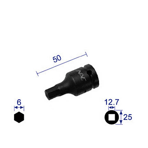 ﾍｷｻｺﾞﾝﾚﾝﾁｿｹｯﾄ 差込角12.7×対辺6mm 1個画像