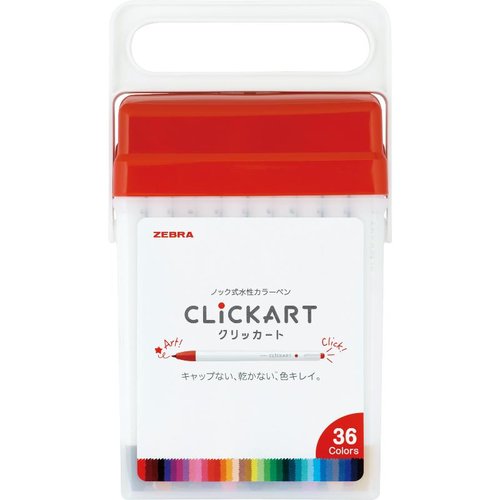 筆記具 WYSS22-36C-N クリッカート36色セット N ゼブラ
