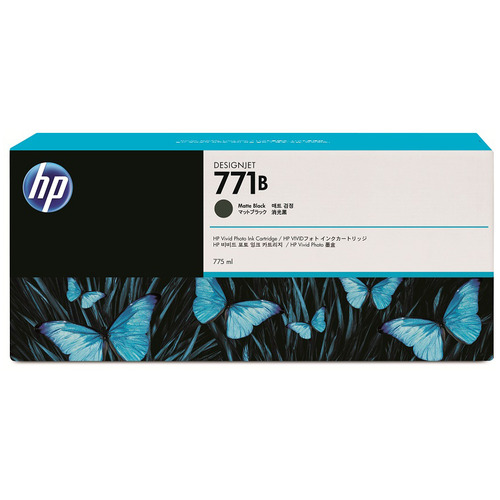 HP771B ｲﾝｸｶｰﾄﾘｯｼﾞ ﾏｯﾄﾌﾞﾗｯｸ 775mL 顔料系 B6X99A 1個画像