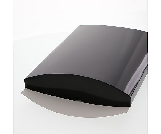 HEIKO 箱 ギフトボックス AX型(ピローボックス) AX-20 黒 10枚 黒いピローボックスが横向きに並んでいる様子