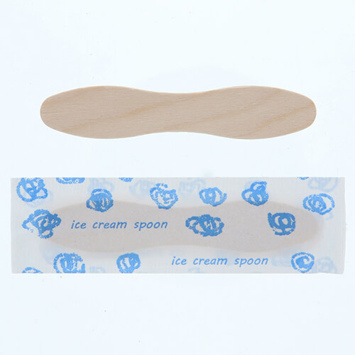 木製アイススプーン 7.6cm 個包装 120本