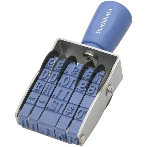 エルゴグリップ　回転ゴム印　欧文日付１号　ゴシック画像