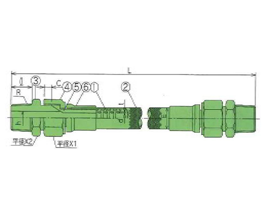 USL低圧用ホース(PFAコルゲーションチューブ) 15A画像