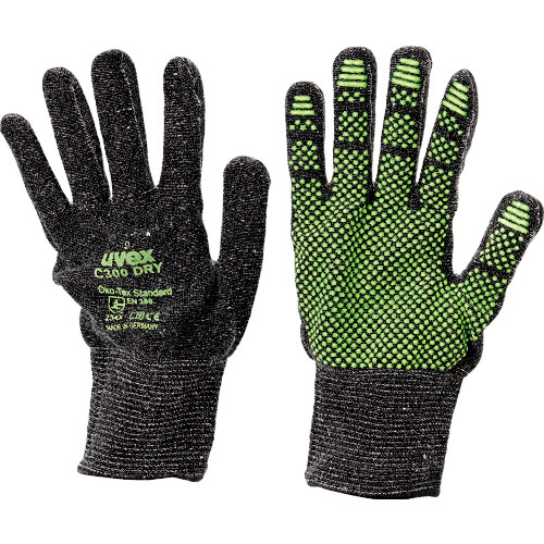 耐切創手袋 C300 ﾄﾞﾗｲ XL ｱﾝｽﾗｻｲﾄ/ﾗｲﾑ 1双画像