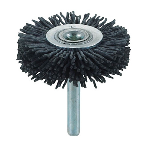 軸付ﾎｲｰﾙﾌﾞﾗｼ(軸径6mm)(研磨粒入) 線径1.0mm 外径50mm 1個画像