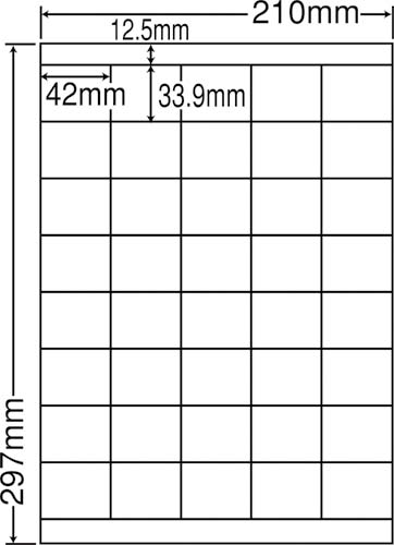 ナナワード　マルチタイプ　Ａ４　４０面　５００枚画像