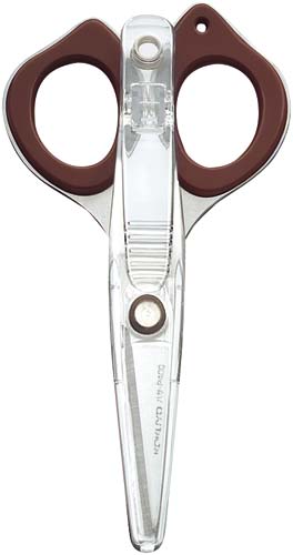 ポケットハサミ＜クリッピー＞　ブラウン　３本入画像